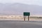 Elevation Sea Level road sign in Death Valley National Park