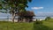 elevation tropical wooden house on the beach