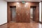 Elevator doors in lobby