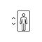 elevator icon. Element of simple travel icon for mobile concept and web apps. Thin line elevator icon can be used for web and