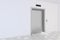 Elevator, Metal Elevator, waiting Elevator. Building with empty wall. 3d rendering