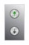 Elevator panel with up and down arrow button