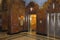 Elevators decorated with wood and metal int the Marine Building