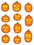 Eleven Pumpkin Faces