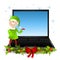 Elf Christmas Laptop