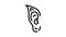 elf ears black icon animation