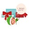 Elf with gifts boxs avatar character