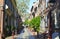 Elfreth's Alley, the oldest residential street in the country, National Historic Landmark, Philadelphia, Pennsylvania, USA