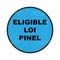 Eligible loi pinel stamp on white