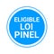 Eligible pinel law symbol called eligible loi pinel in french language