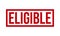 Eligible Rubber Stamp. Eligible Grunge Stamp Seal Vector Illustration