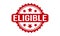 Eligible Rubber Stamp. Eligible Grunge Stamp Seal Vector Illustration