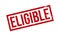 Eligible Rubber Stamp. Eligible Grunge Stamp Seal Vector Illustration