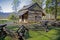 Elijah Oliver scenic log homestead in Cades Cove.