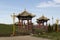 Elista, Russia: Buddhist complex Golden Abode of Buddha Shakyamuni in Kalmykia Great Hurul. Statues of buddhism