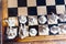 ELISTA, RUSSIA - JUNE 27, 2018: Unique chess board in the Museum of Chess Glory in Elista, Russ