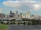 Elitch Gardens and the Downtown Denver Colorado Skyline