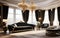 Elite Tranquility: Opulent High-End Room Interior in a Luxurious Setting
