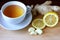 Elixir of health from lemon, garlic and ginger. Weightloss remedy. Means for cleaning vessels and the normalization of pressure