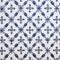 Elizabeth: Blue And White Ornate Tile Patterned Wallpaper