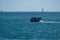 Elizabeth ferry DUKW on the sea, St Helier, Jersey, Channel Islands, British Isles