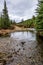 Elk Creek as summer turns to fall. Elk Creek Provincial Recreation Area Alberta Canada