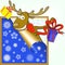 Elk with gifts