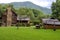 Elk Graze At Great Smoky Mountains Cabin