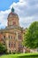 Elkhart County courthouse on sunny summer day, law and order, summer day, Indiana