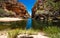 Ellery creek big hole in the West MacDonnell Ranges NT outback Australia