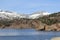 Ellery Lake and snow capped Mount Dana