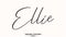 Ellie Female name - in Stylish Lettering Cursive Typography Text