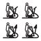 Elliptical cardio trainer icon. Vector illustration.