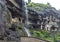 Ellora temple religious complex with Buddhist, Hindu and Jain cave temples and monasteries, UNESCO world heritage site, India