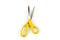 Ellow scissors isolated on a white background