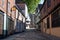 Elm Hill, medieval cobbled shopping street in Norwich city centre, Norfolk UK. The street is a famous Norwich landmark.