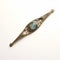 Elongated Filigree Labradorite Brooch With Celtic Art Style