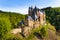 Eltz castle gates and fortification side view