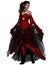 Elven Princess in Red Dress, Front View