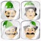 The elves a few icon normal clumsy rough on white background to separate easily