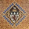 Ely Cathedral - Cambridgeshire :: Mosaic pavement in the choir with Coat of Arms., UK