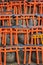 Ema prayer tables with unique Torii gates boards at Fushimi Inari Taisha Temple