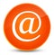 Email address icon elegant orange round button