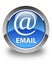 Email (address icon) glossy blue round button