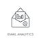 Email Analytics linear icon. Modern outline Email Analytics logo