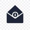 Email Analytics transparent icon. Email Analytics symbol design
