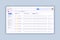 Email Application web page design template, modern user interface and content mockup