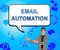 Email Automation Digital Marketing System 2d Illustration