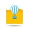 Email balloon folder file design