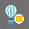 Email balloon folder file design